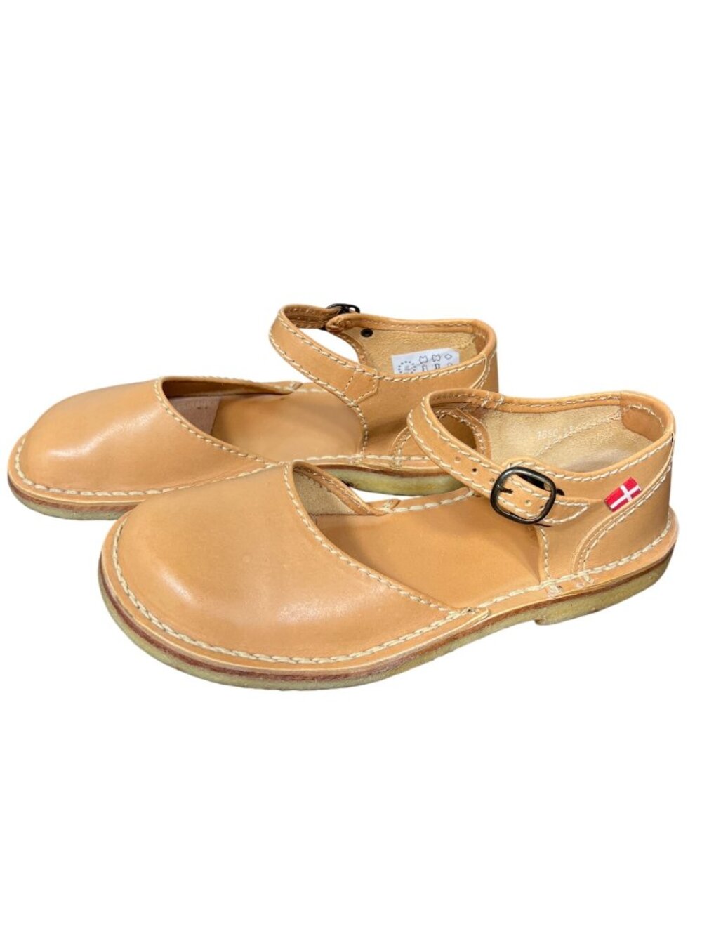 DUCKFEET Mols Mary Jane Leather Shoes Tan Sz 41 (US Sz 10) EUC